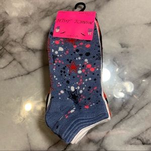 Betsey Johnson 10 Pairs Cute Low Cut No Show Socks NWT $18